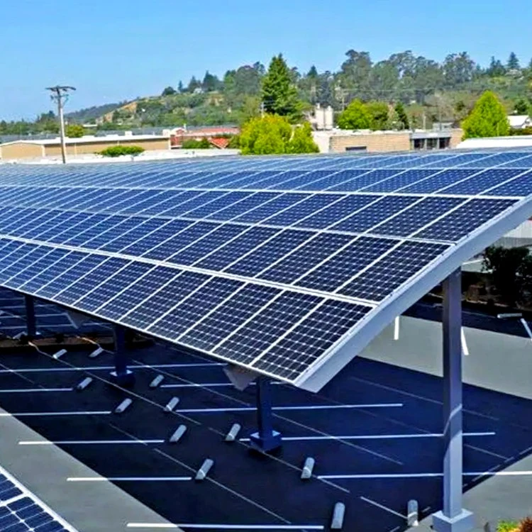 Garagem Fotovoltaica com Telhado Curvo