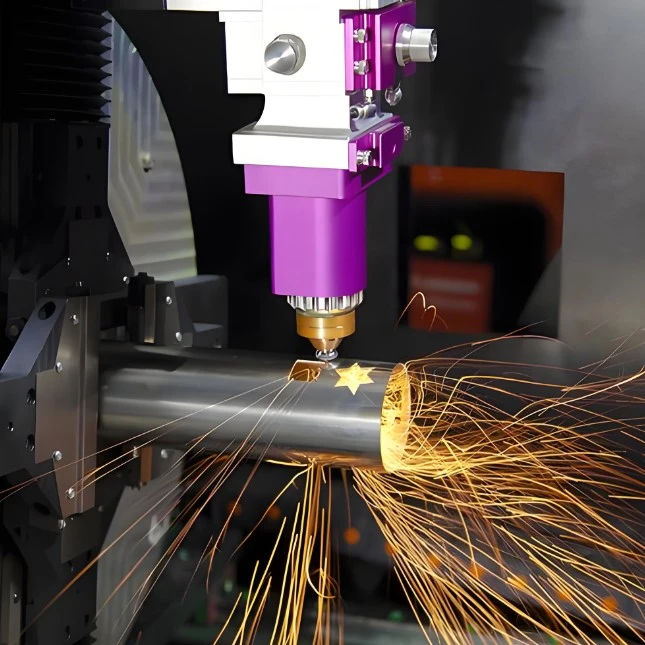 Corte a laser de colunas treliçadas